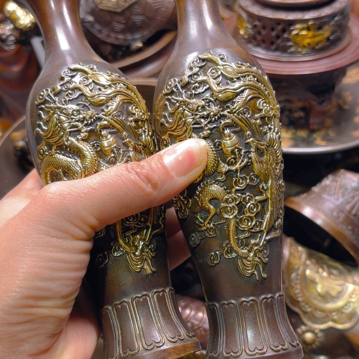 铜器摆件收收藏藏