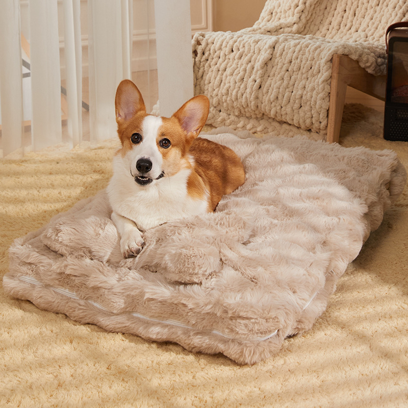 冬季保暖狗床兔毛绒猫窝全可拆洗狗床宠物垫宠物用品现货