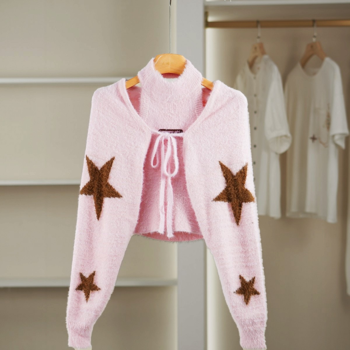 麦迪尚品【文M】51105596 简约时尚针织两件套春秋女装品牌折扣