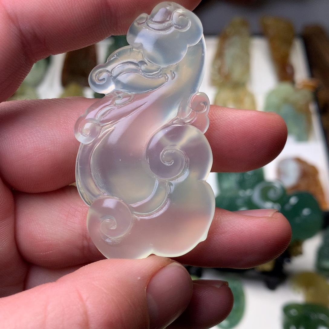 岫玉岫玉挂件未镶嵌