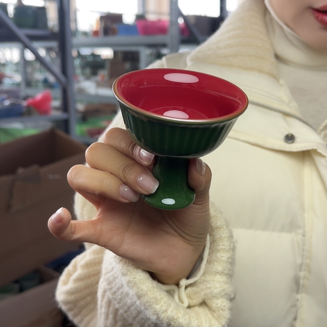 龙泉云间青瓷小米茶器