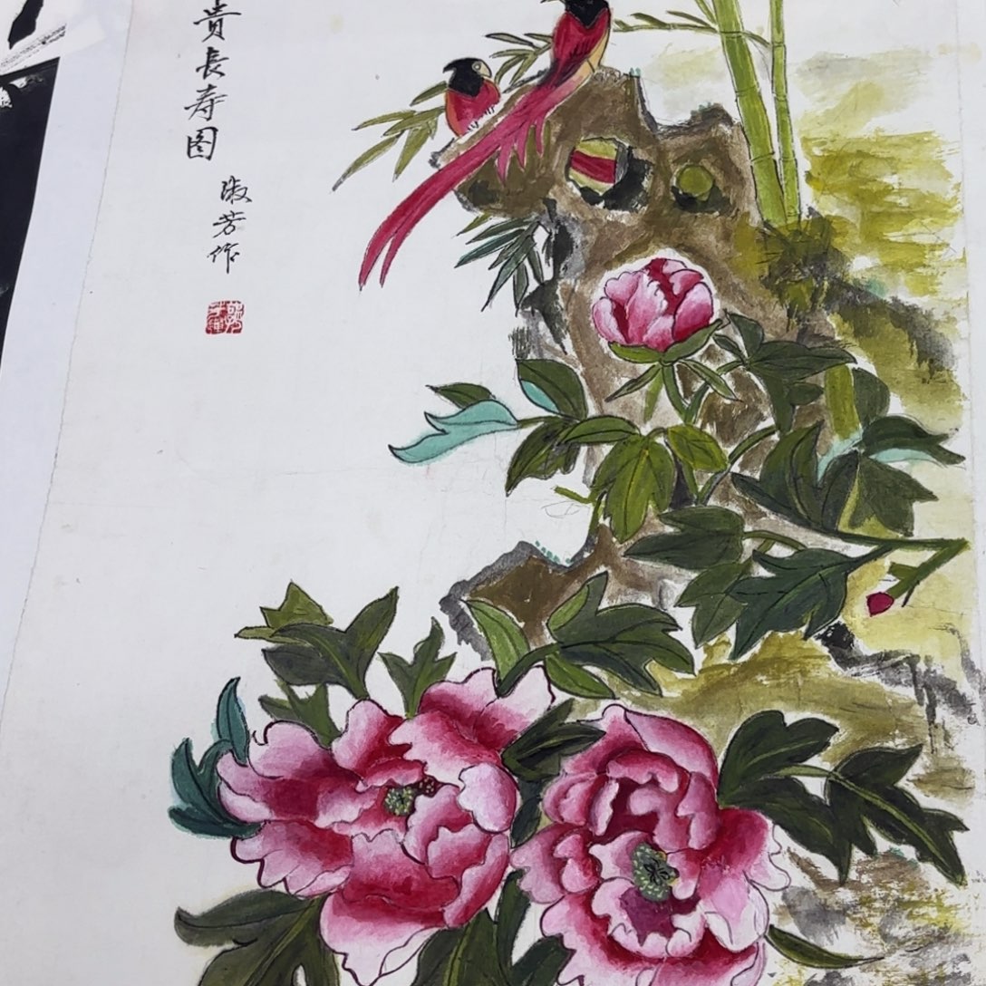 国画国画作品老师刘