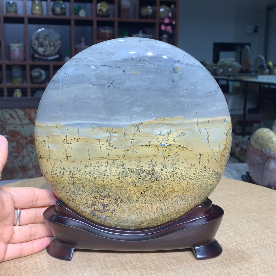 紫砂广西国画石，观赏