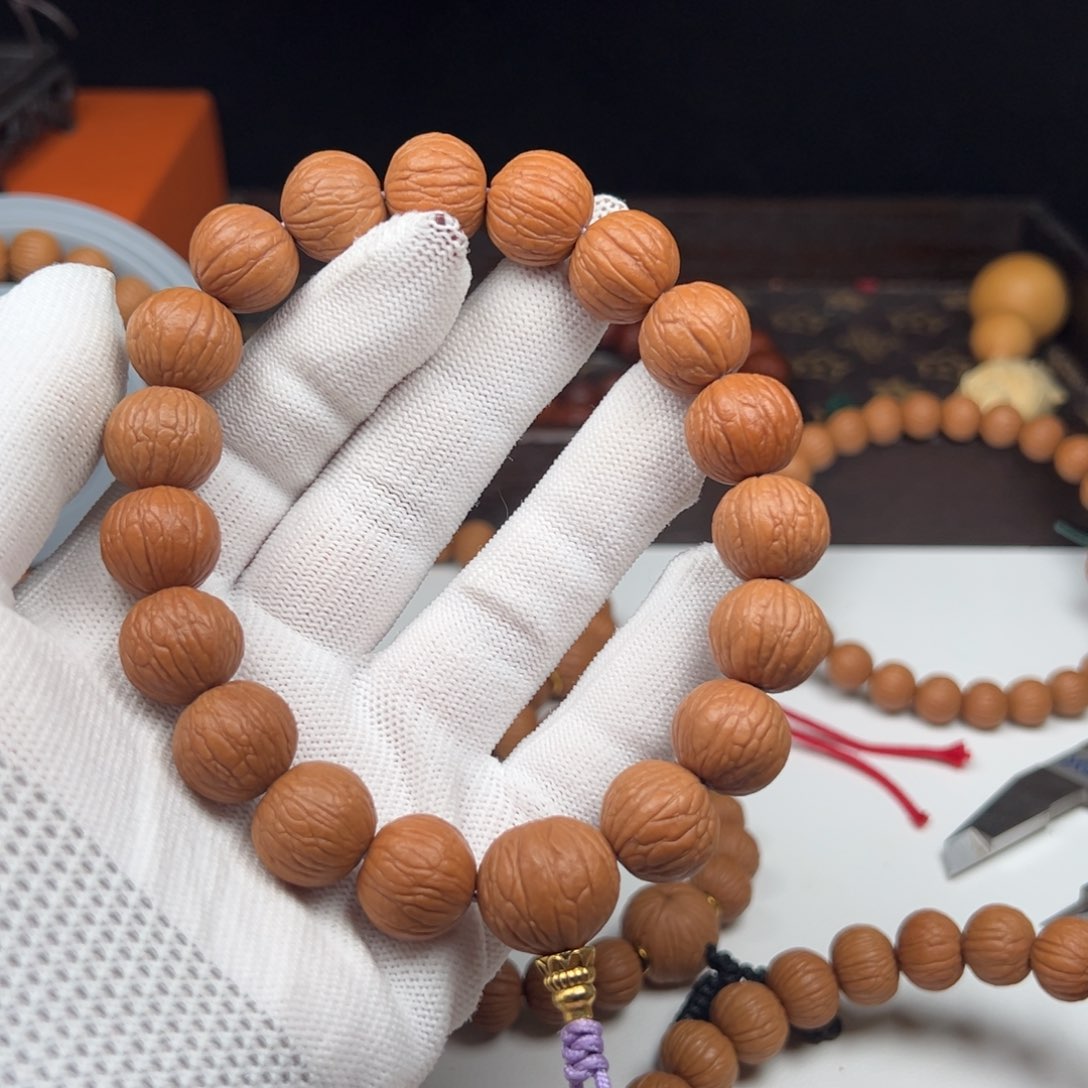 猴头核桃手串@****@15聚宝盆