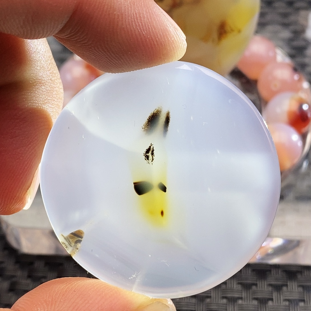 石***缘玛瑙/玉髓未镶嵌吊坠(不含链)