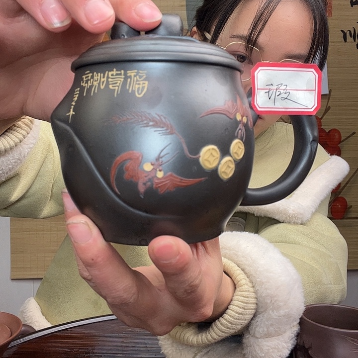 紫砂茶杯原矿紫砂杯