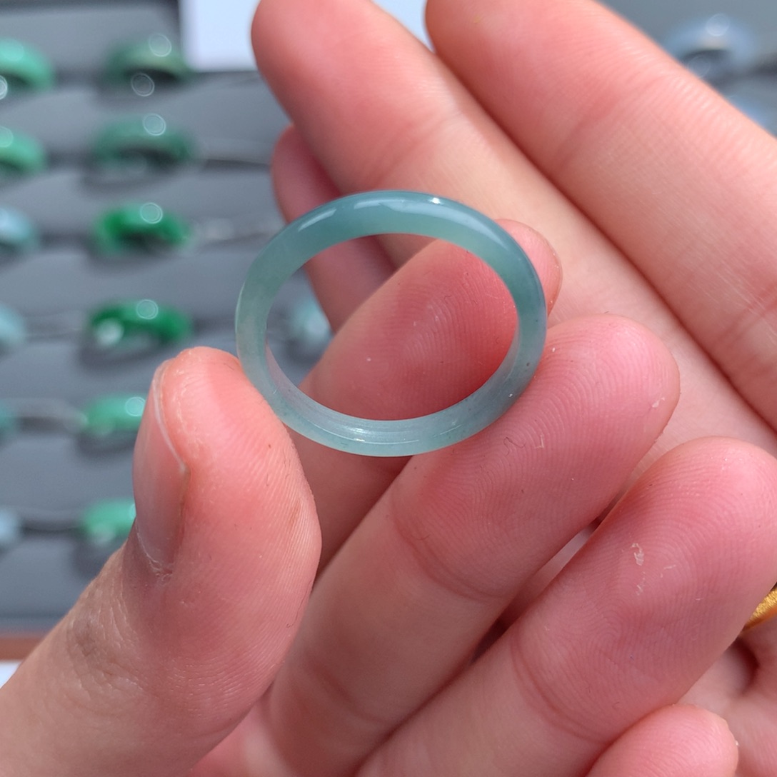 翡翠戒指未镶嵌天然16