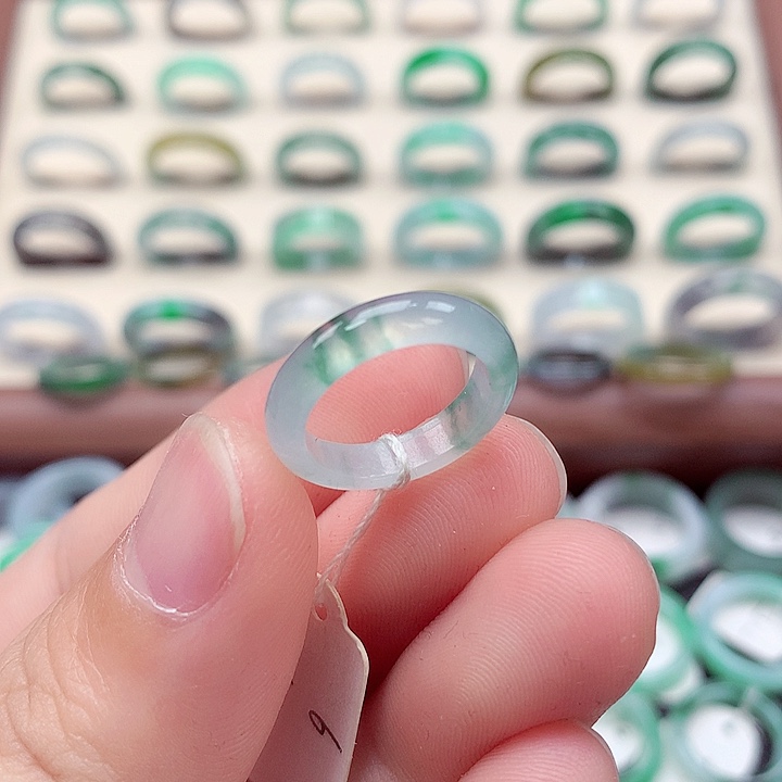 翡翠戒指未镶嵌6号