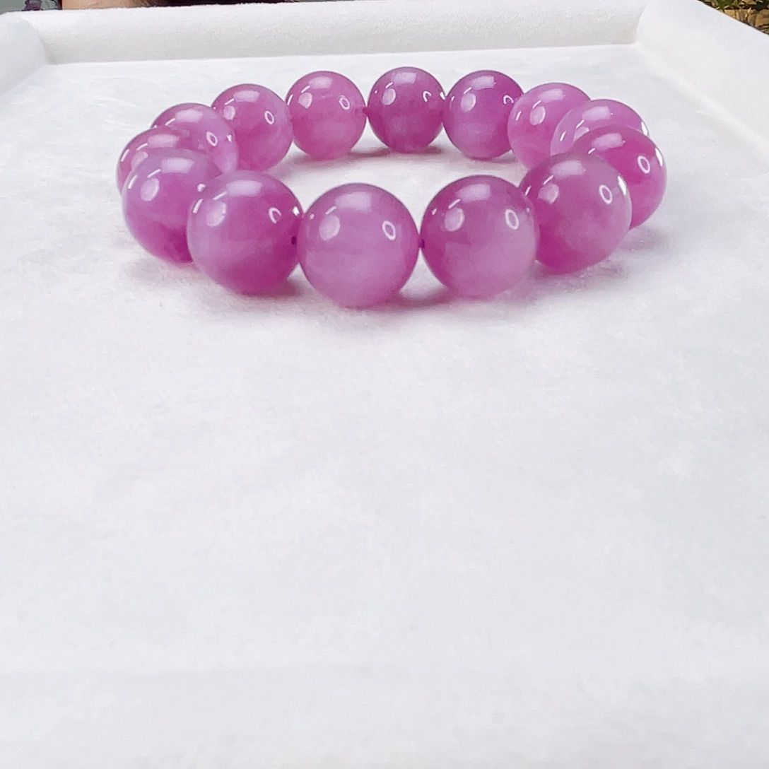 辉石手链未镶嵌紫锂辉15.3