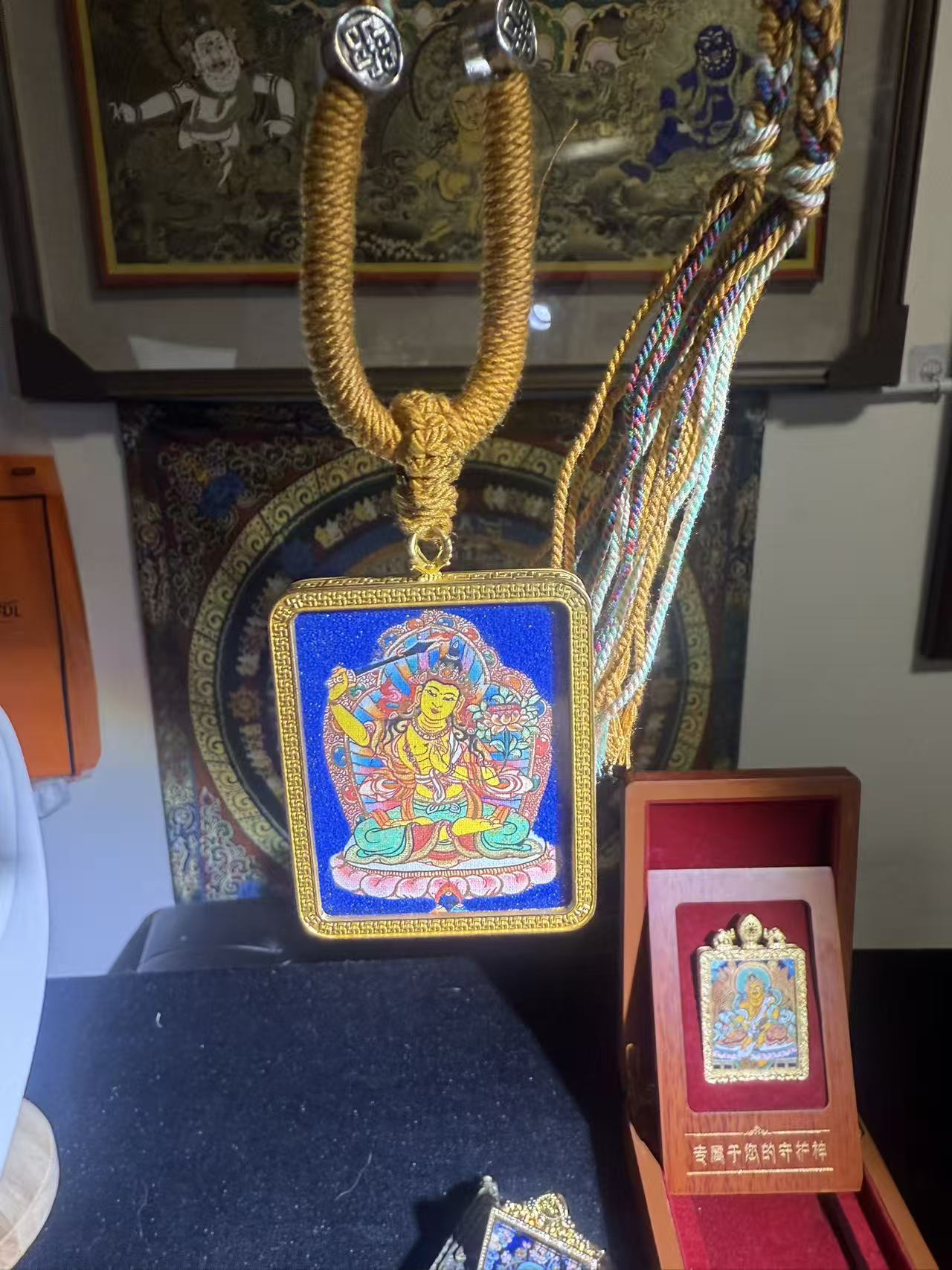 精品蓝靛石文殊菩萨【拍一发四】