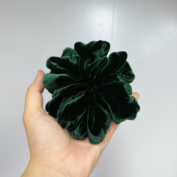 5cm真丝丝绒大肠发圈秋冬复古百搭优雅桑蚕丝大肠圈高端头饰发绳