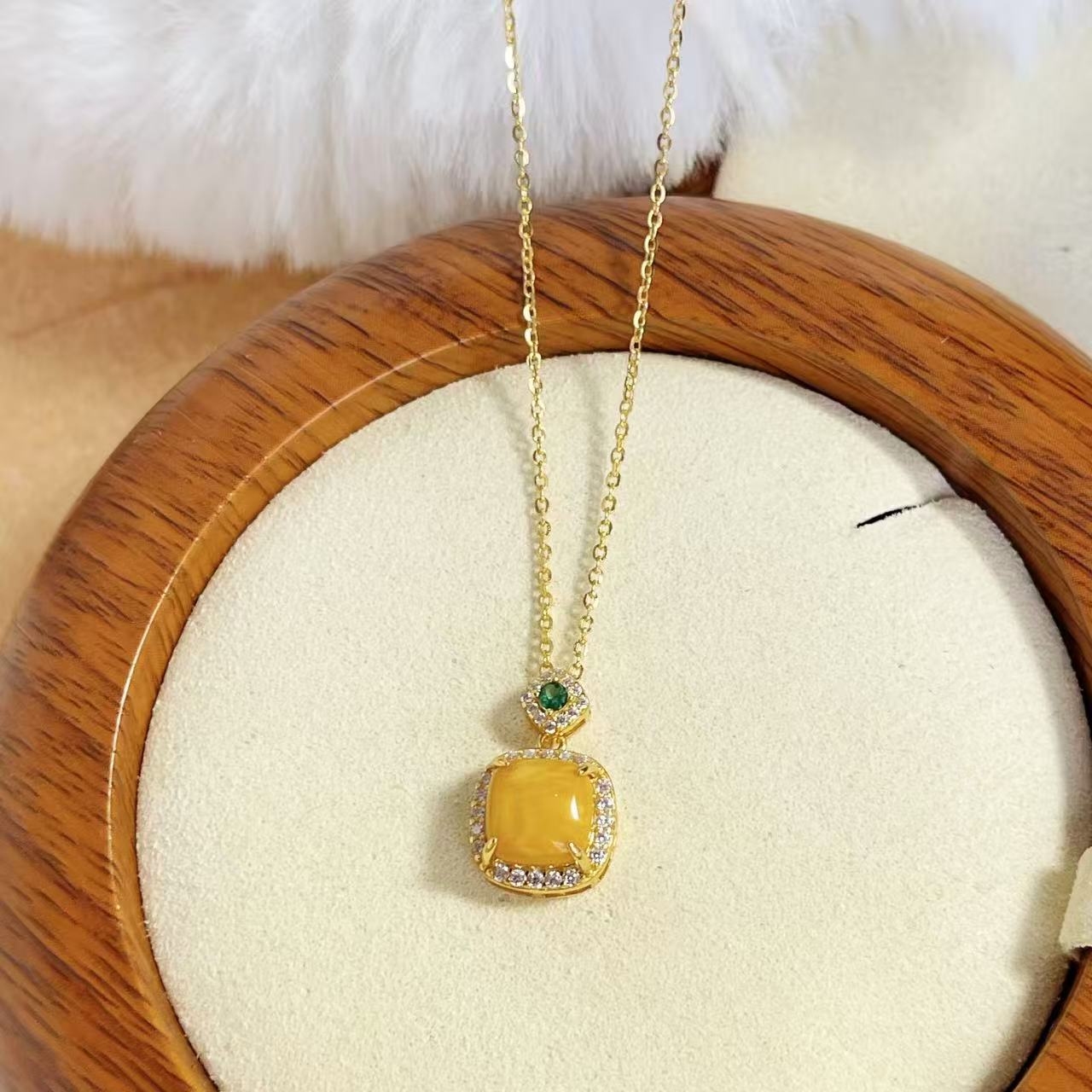 坠链均925银 d143古丽古丽【高端小方包银项链】气质锁骨链00209