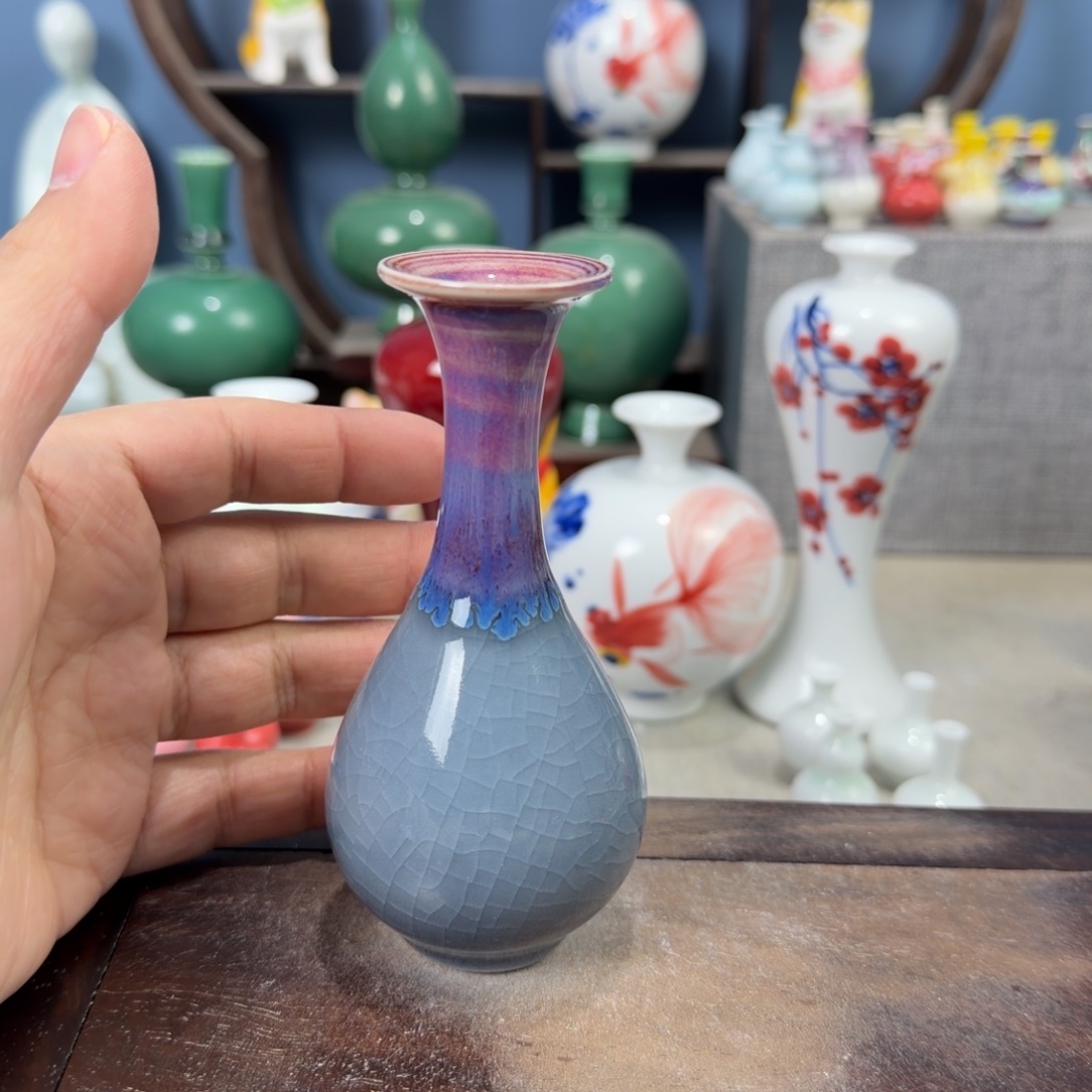 陶瓷手工小花器摆件