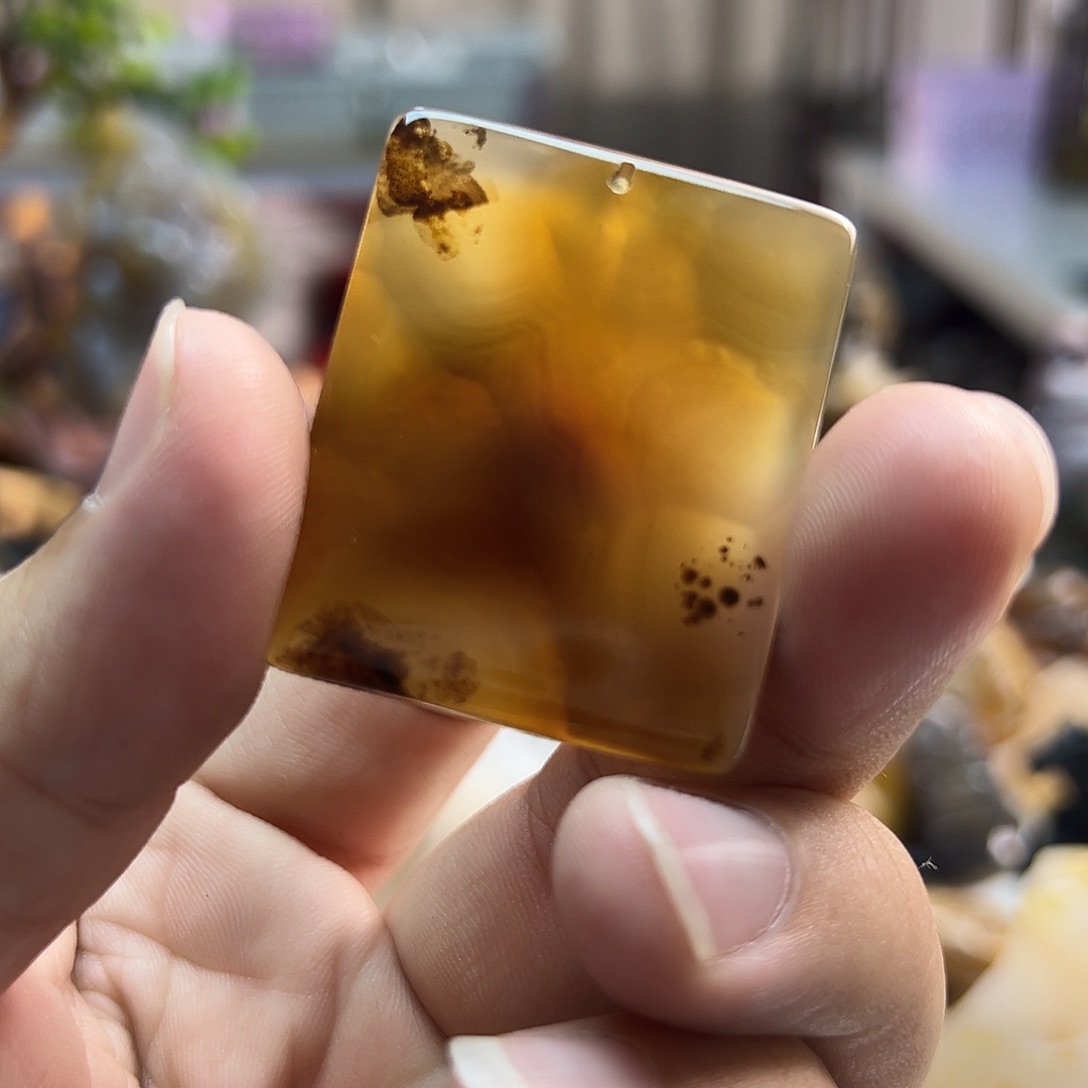 玛瑙/玉髓未镶嵌吊坠(不含链)