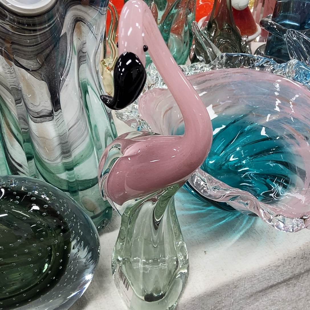 琉璃火烈鸟花瓶摆件家居花瓶35