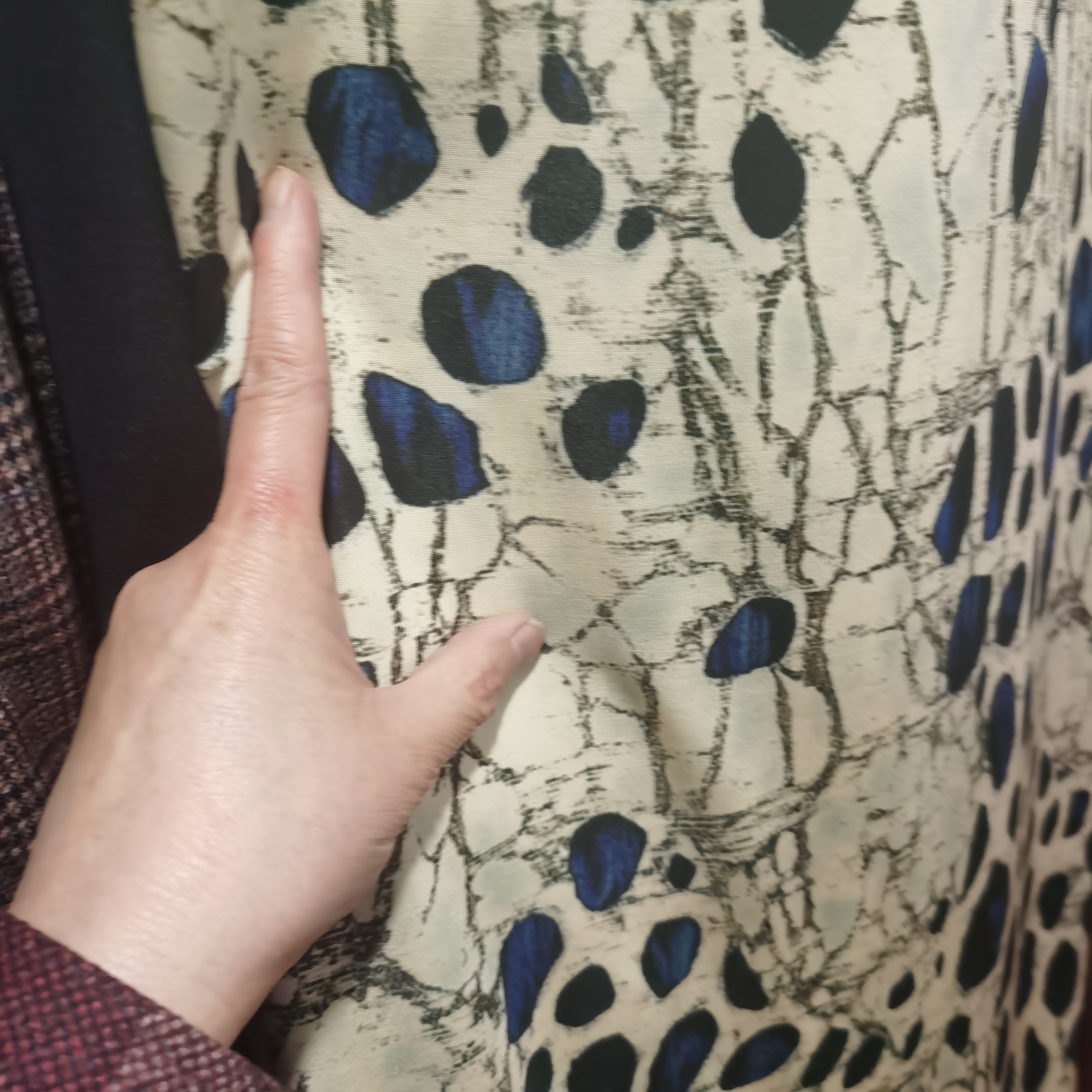 针织针丝布料宝石花2米