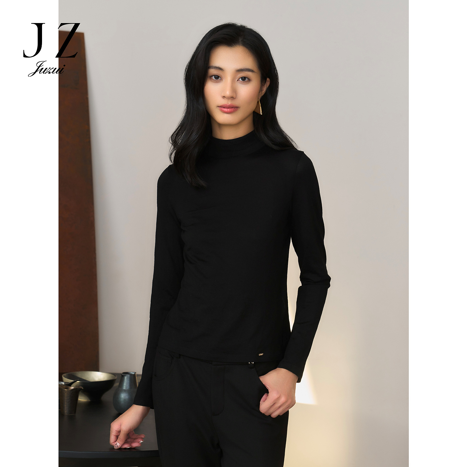 【丽公主专属】商场同款JZ玖姿JWED80104打底全羊毛肌底衣T恤女