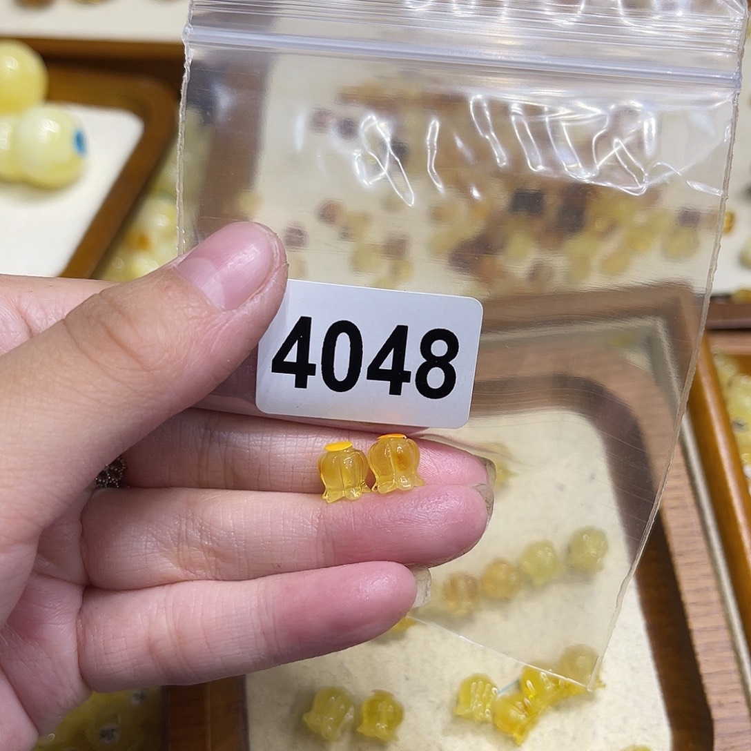 琥珀未镶嵌颈饰蜜蜡