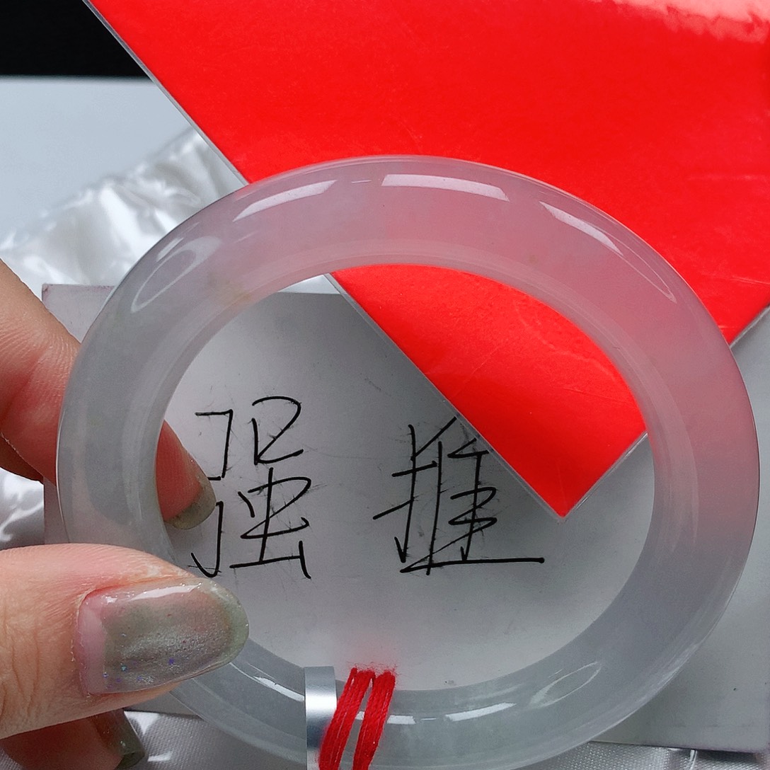 翡翠手镯未镶嵌55圈缅甸天然A货