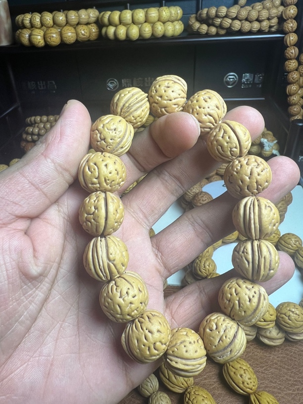 小肌肉15尺寸盘锦核桃核手串
