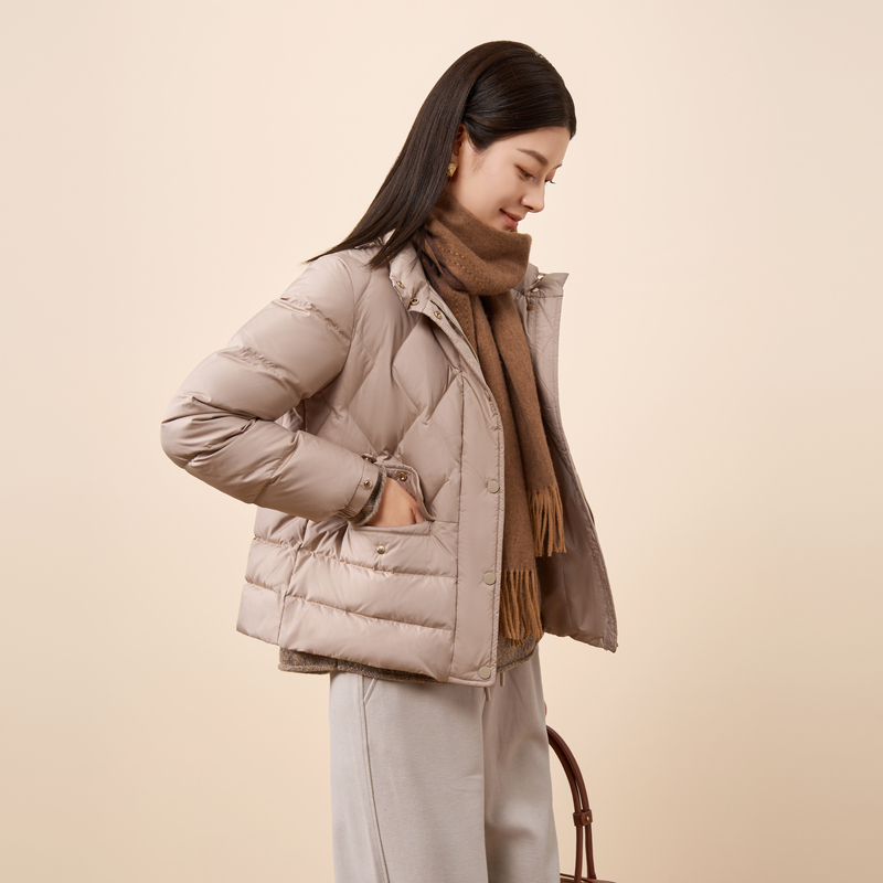 dunnu敦奴2025冬季新款立领时尚洋气百搭羽绒服外套女FU5Y2105