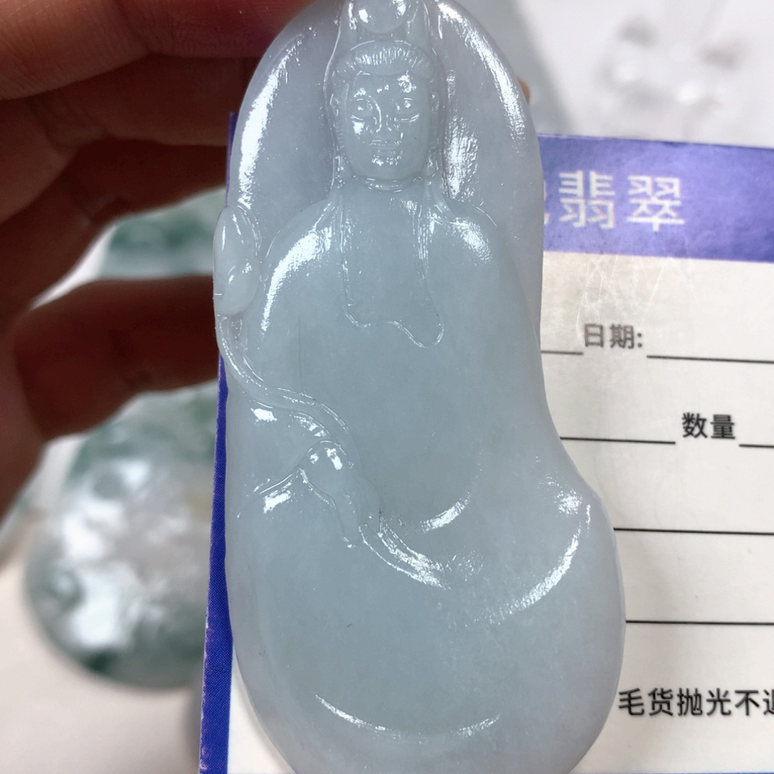 定制翡翠未镶嵌吊坠