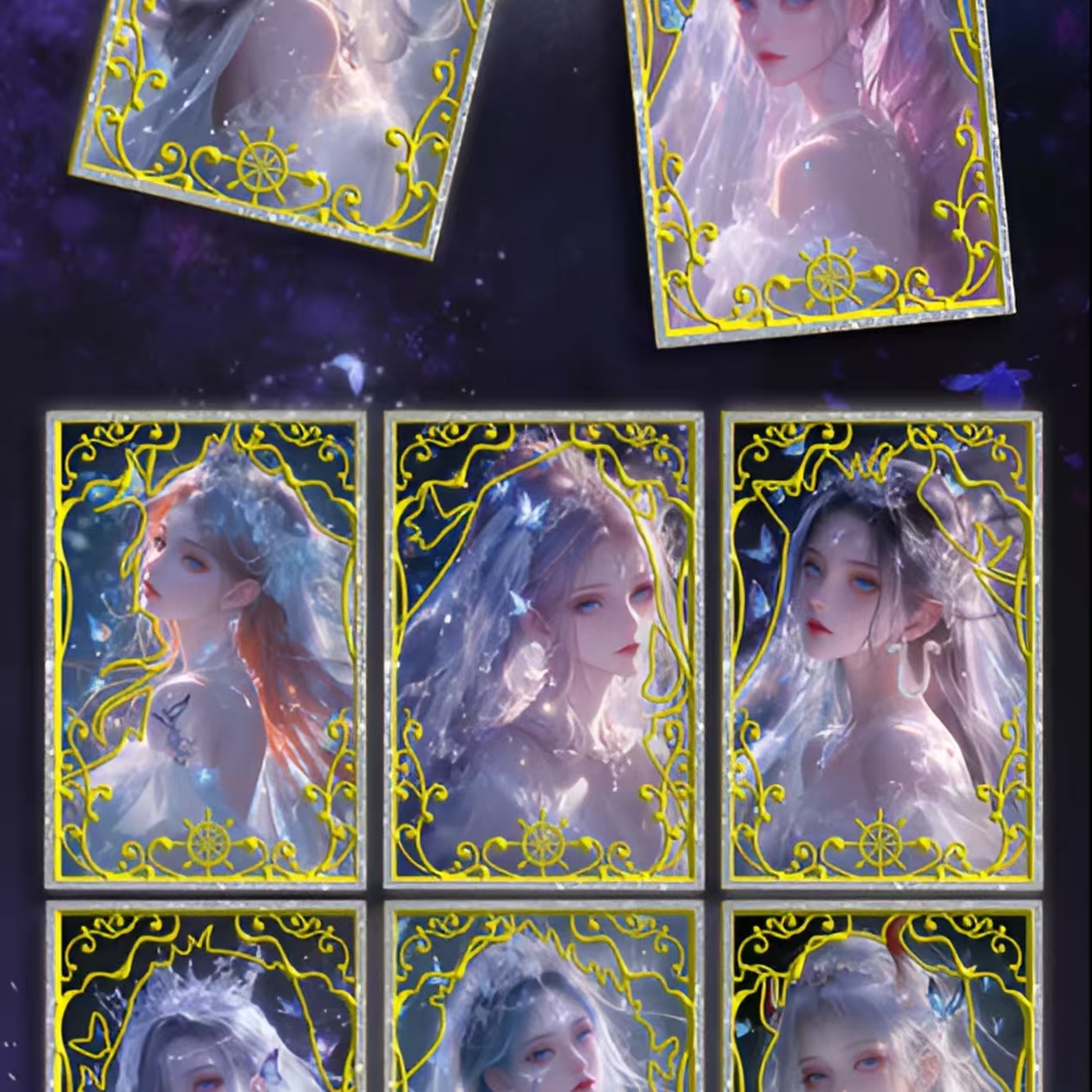 【猜数字】蝶海梦花 海贼王系列色纸 二创动漫收藏卡 