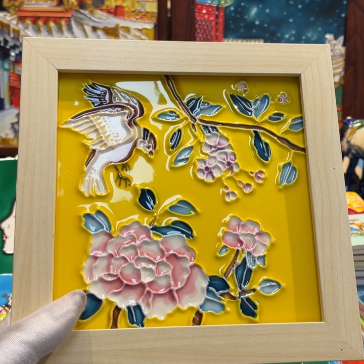 陶瓷土****）陶瓷版画，非遗手工