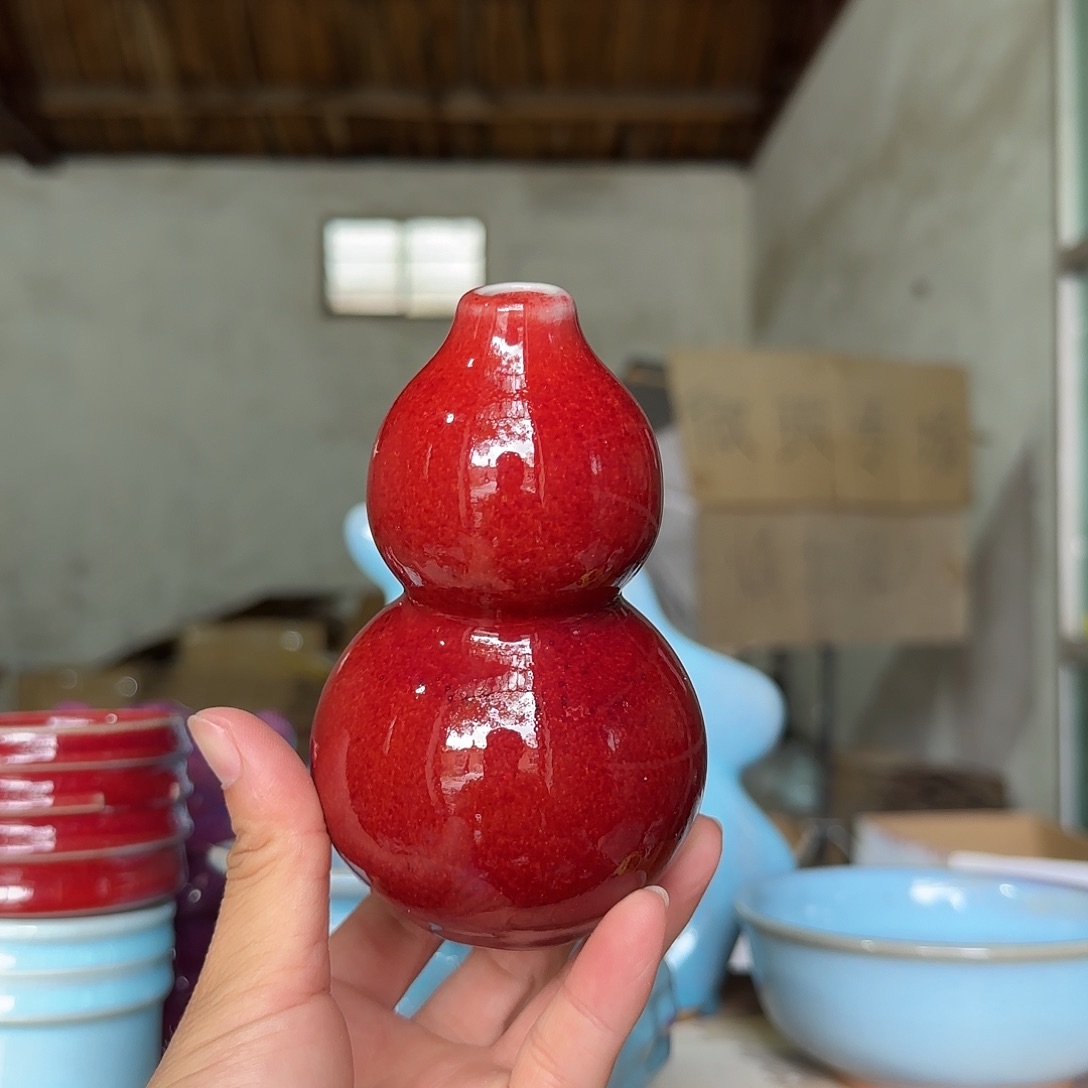 摆件郑家钧窑摆件微瑕