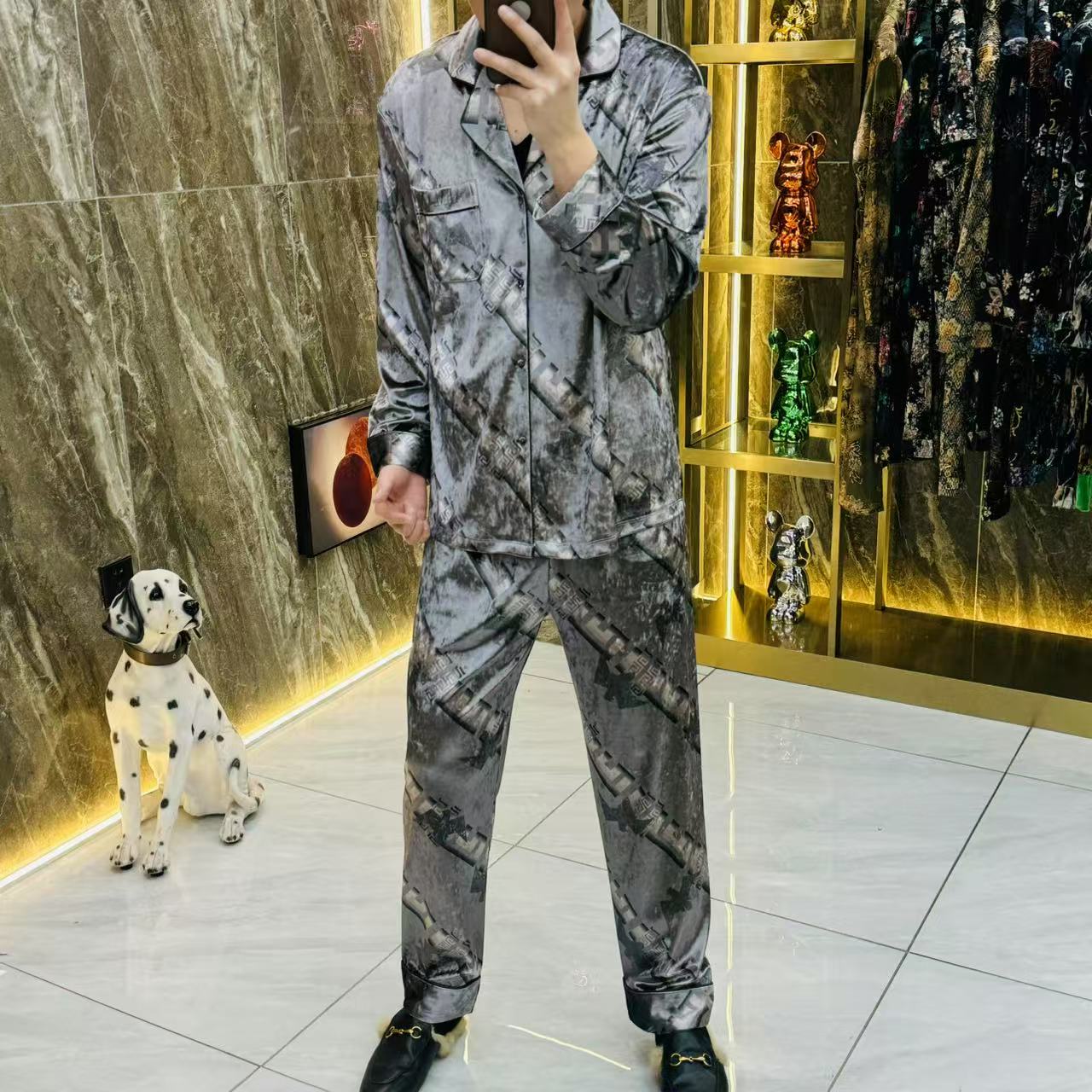 特10.可外穿睡衣家居服套装舒适弹力百搭休闲男士