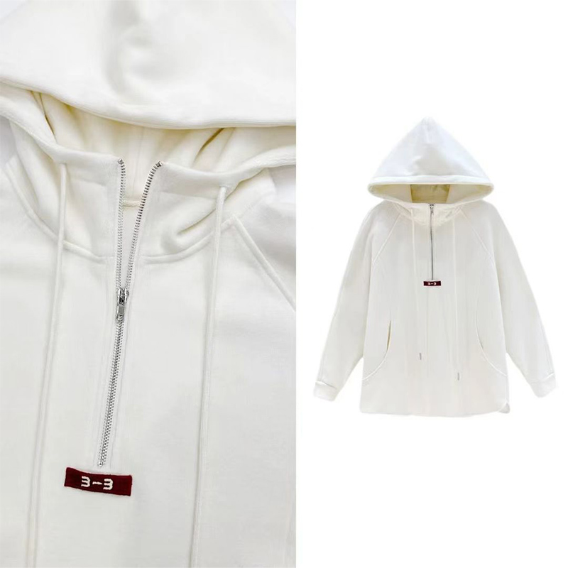 秋冬季2024新款遮屁股宽松百搭休闲长袖上衣中长款加绒连帽卫衣女