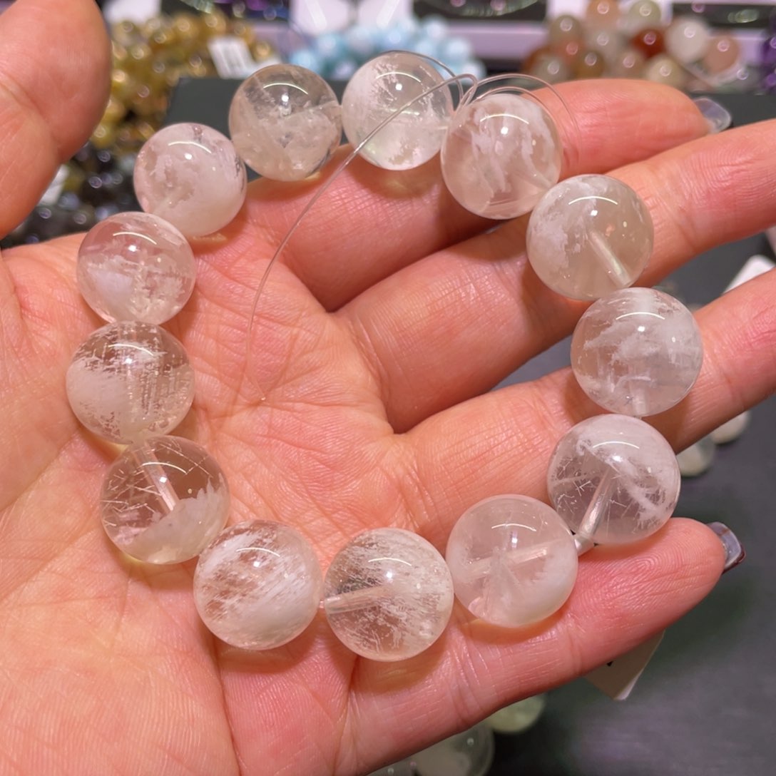 水晶手链未镶嵌16mm雪花