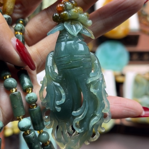 岫玉挂件未镶嵌挂件