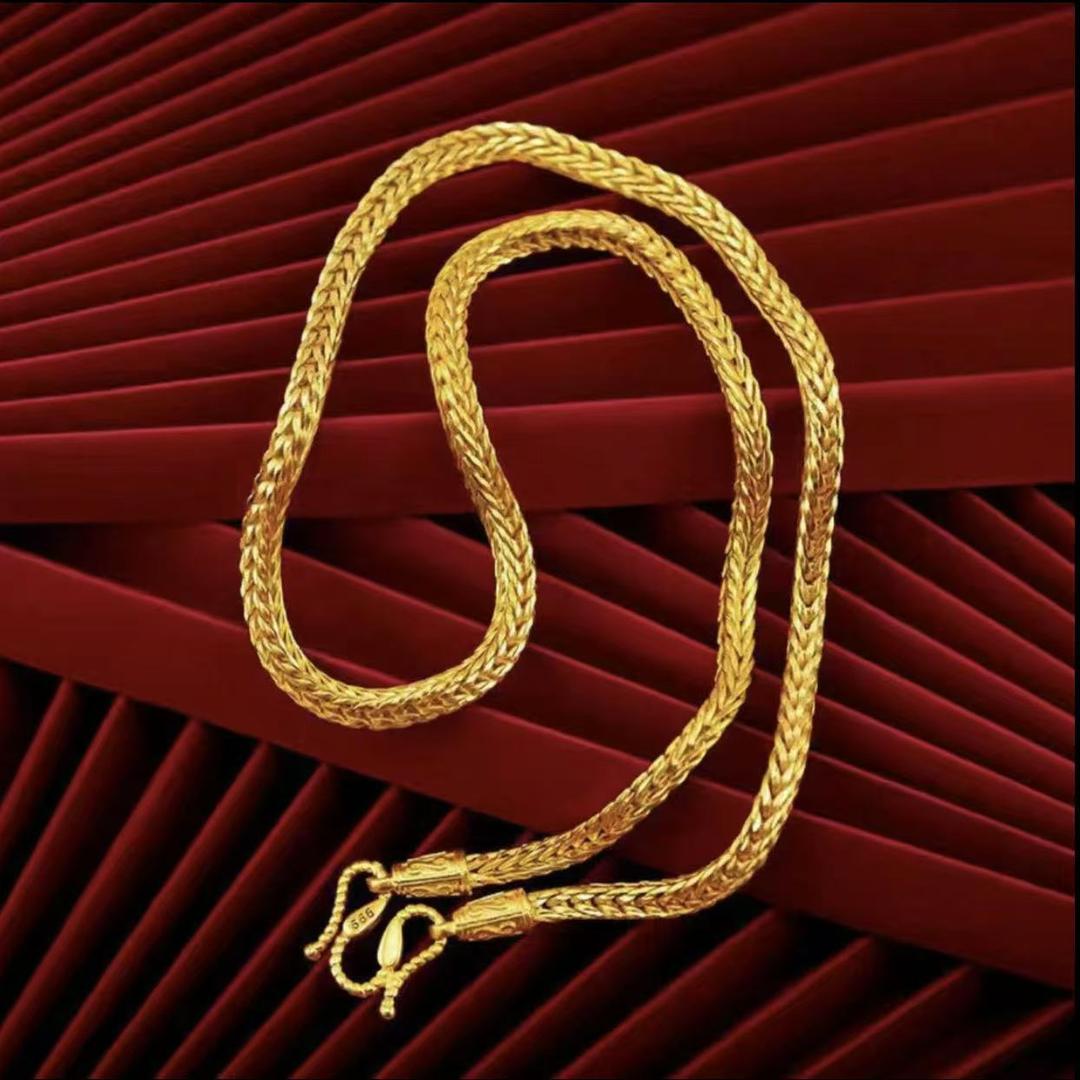 合金项链 【蛇骨项链饰品】不掉色2025新款时尚潮流高仿黄金项链