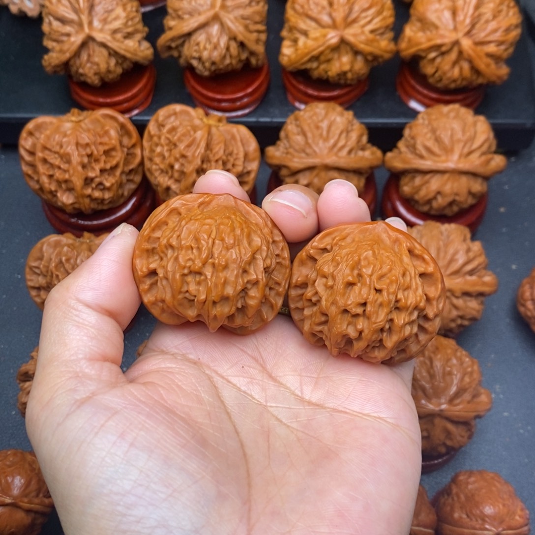 文玩核桃把件40公子帽