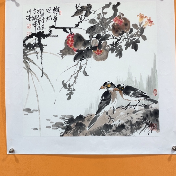 国画李川浦精品花鸟画