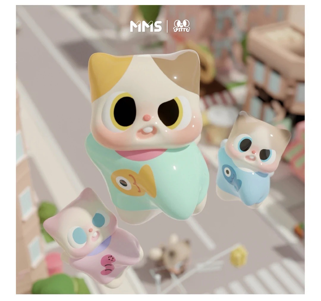 【拆袋】pitty2代猫猫日常萌粒盲袋潮玩挂件 