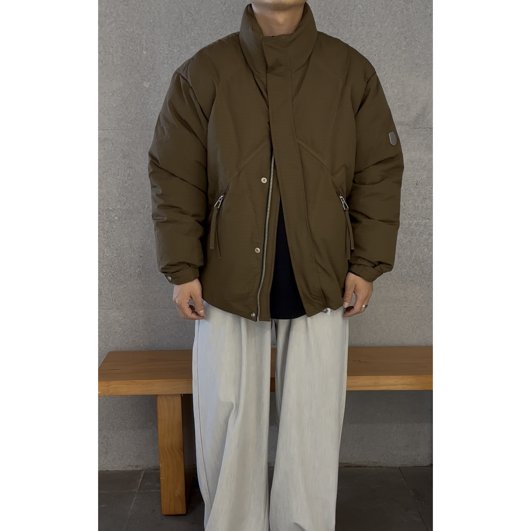 2025冬季90白鸭绒羽绒服801简单休闲百搭日常男