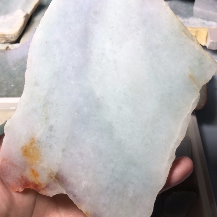 翡翠裸石手镯料，