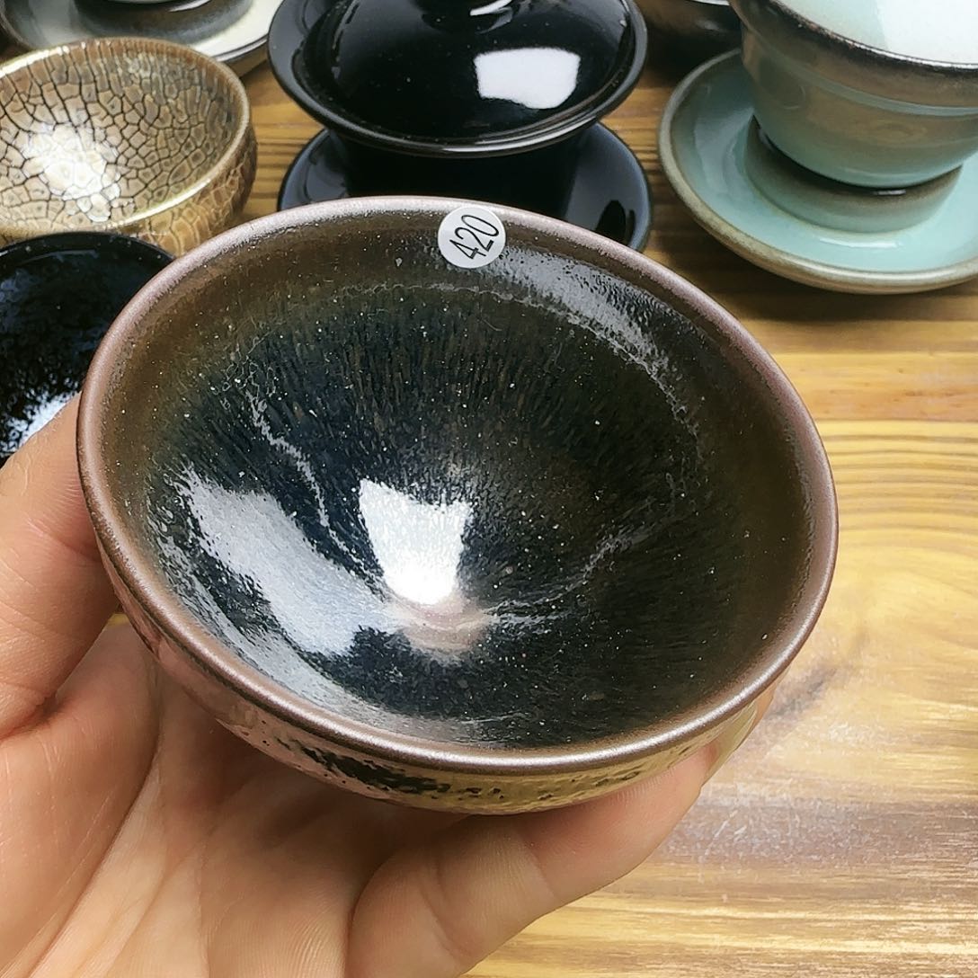 茶盏建窑建盏茶器420微瑕