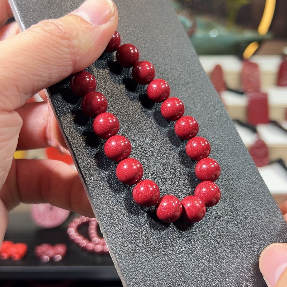 天然辰砂紫金砂10mm