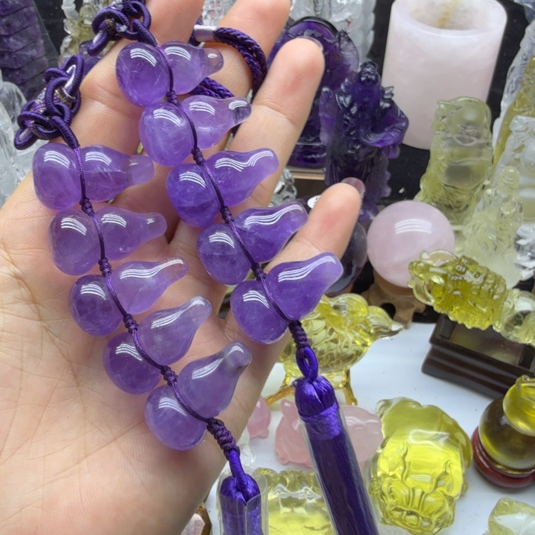 灰***铁水晶未镶嵌珠宝半成品