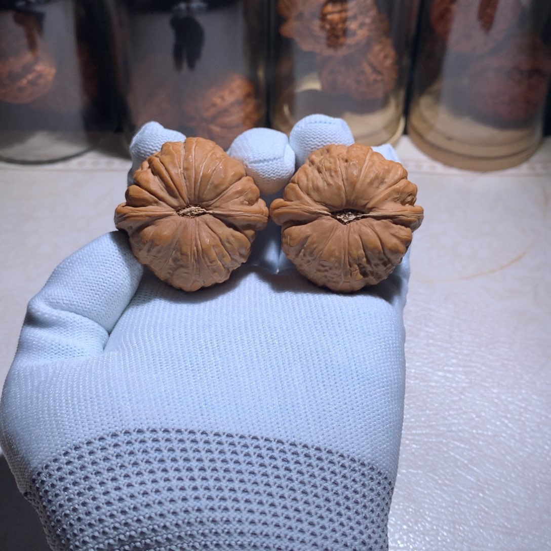 吊坠文玩核桃荷叶大底南瓜墩