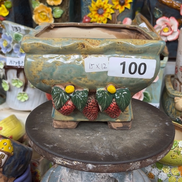 紫砂花盆粗陶材质多肉花盆