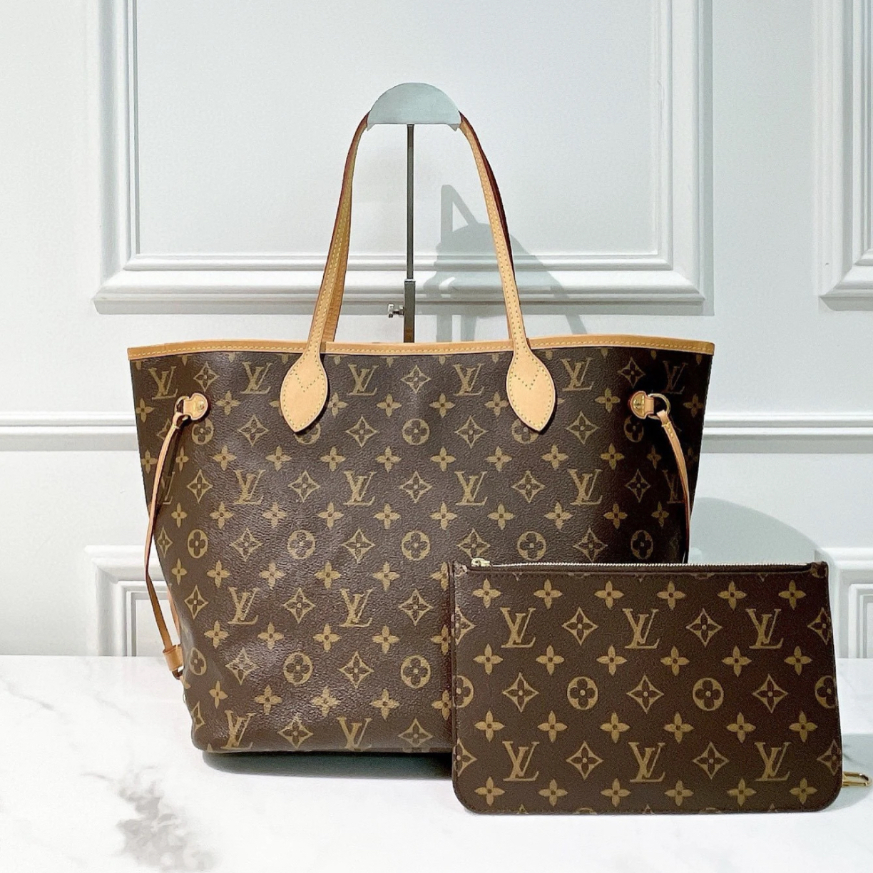 95新 LouisVuitton/路易威登 米色内里中号16年 路易威登/单肩包/