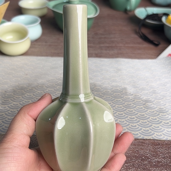 龙泉云间青瓷小米茶器