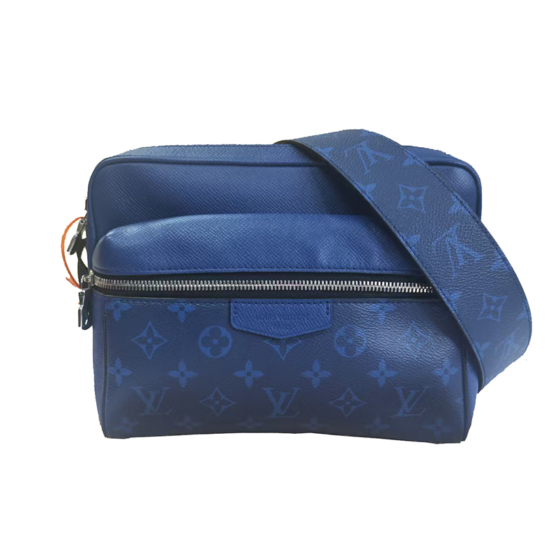 99新 LouisVuitton/路易威登 outdoor蓝相机包男士单肩斜挎邮差包
