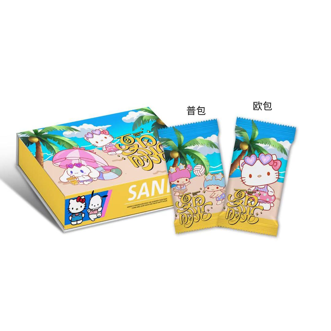 O【拆盒】国卡二创 乖鱼文创 三丽鸥-夏日时光  收藏卡牌盲盒 代拆