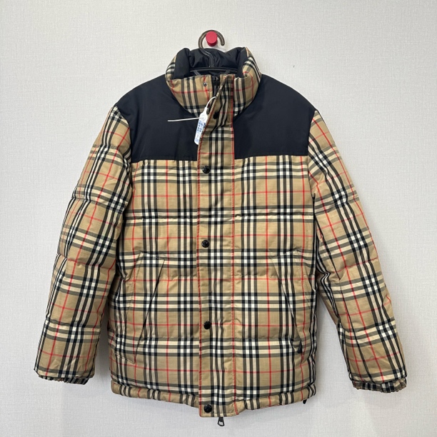 99新 BURBERRY/博柏利 双面格纹羽绒服 尺码：L 20116