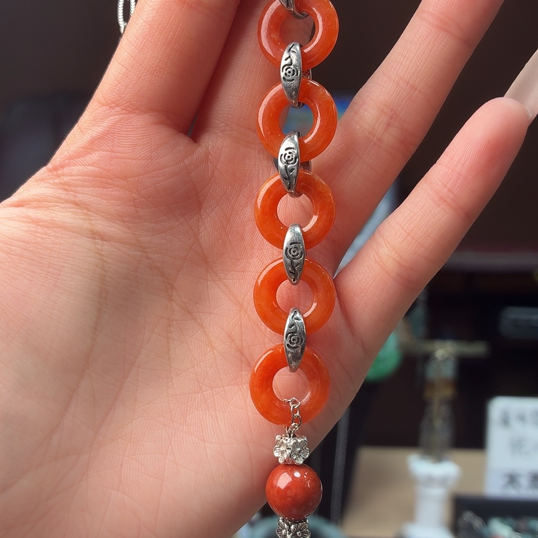 翡翠未镶嵌耳饰手串